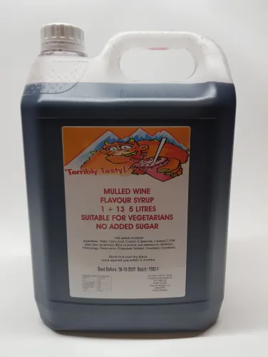 Spiced-Christmas-Mulled Wine Milkshake Syrup (4 x 5 Litre) Terribly Tasty