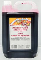 Strawberry Slush Syrup (5 Litre) Terribly Tasty