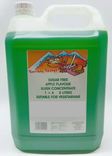 Apple Sugar Free Syrup (4 x 5 Litre) Terribly Tasty