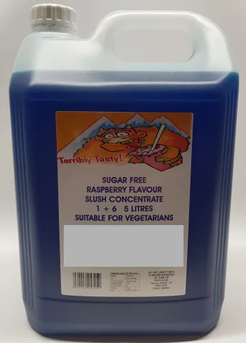 Blue Raspberry Sugar Free Syrup (4 x 5 Litre) Terribly Tasty