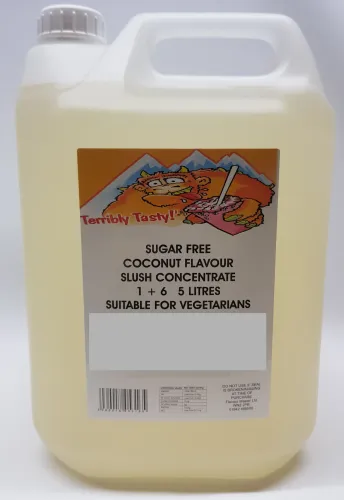 Coconut Sugar Free Syrup (4 x 5 Litre) Terribly Tasty