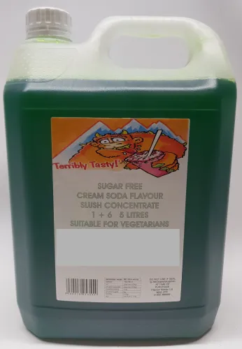 Cream Soda Sugar Free Syrup (4 x 5 Litre) Terribly Tasty