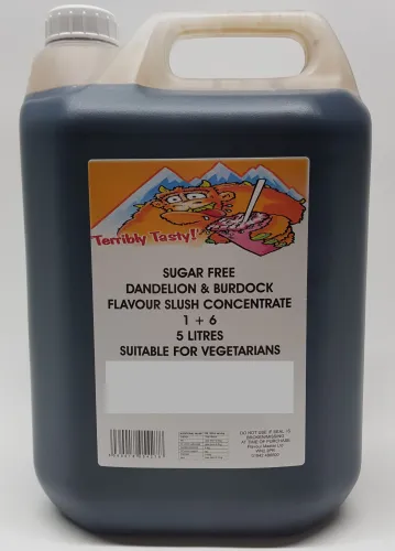 Dandelion & Burdock Sugar Free Syrup (4 x 5 Litre) Terribly Tasty