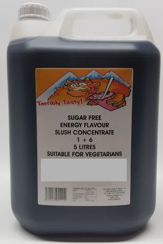 Energy Flavour Sugar Free Syrup (4 x 5 Litre) Terribly Tasty