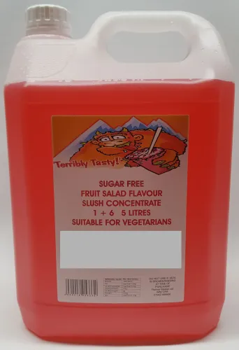 Fruit Salad Sugar Free Syrup (4 x 5 Litre) Terribly Tasty