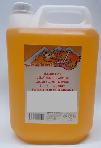Jelly Fruits Sugar Free Syrup (4 x 5 Litre) Terribly Tasty