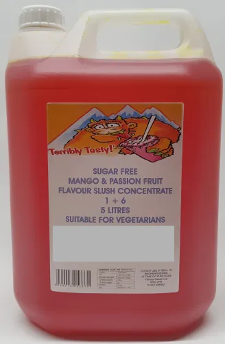 Mango & Passion Fruit Sugar Free Syrup (4 x 5 Litre) Terribly Tasty