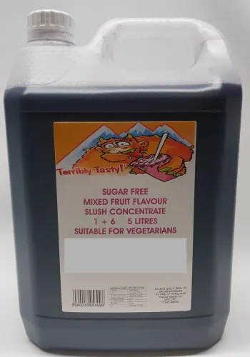 Mixed Fruit Sugar Free Syrup (4 x 5 Litre) Terribly Tasty