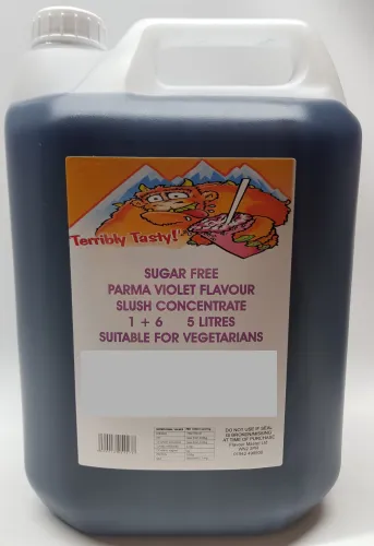 Parma Violet Sugar Free Syrup (4 x 5 Litre) Terribly Tasty