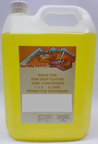 Pear Drop Sugar Free Syrup (5 Litre) Terribly Tasty