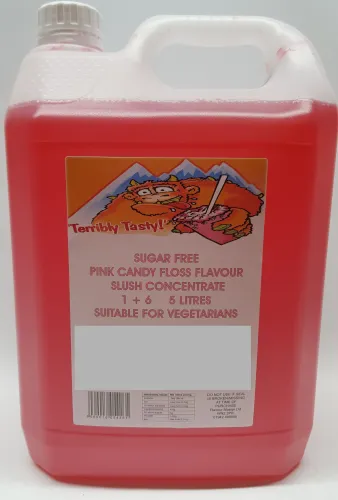Pink Candy Floss Sugar Free Syrup (5 Litre) Terribly Tasty