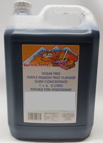Purple Passion Fruit Sugar Free Syrup (4 x 5 Litre) Terribly Tasty