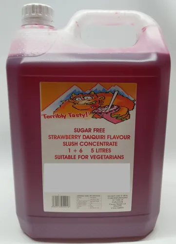 Strawberry Daiquiri Sugar Free Syrup (5 Litre) Terribly Tasty