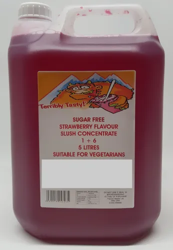 Strawberry Sugar Free Syrup (5 Litre) Terribly Tasty