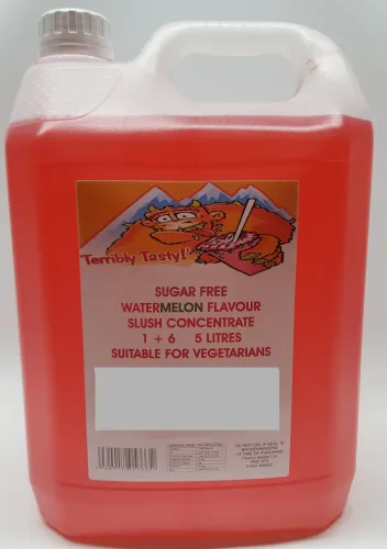 Watermelon Sugar Free Syrup (4 x 5 Litre) Terribly Tasty